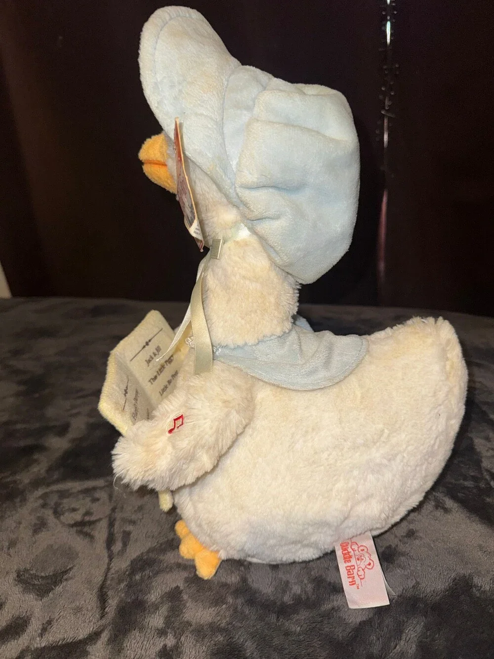 NWT Cuddle Barn Mother Goose Plush Blue Nursery Rhyme Soft Toy